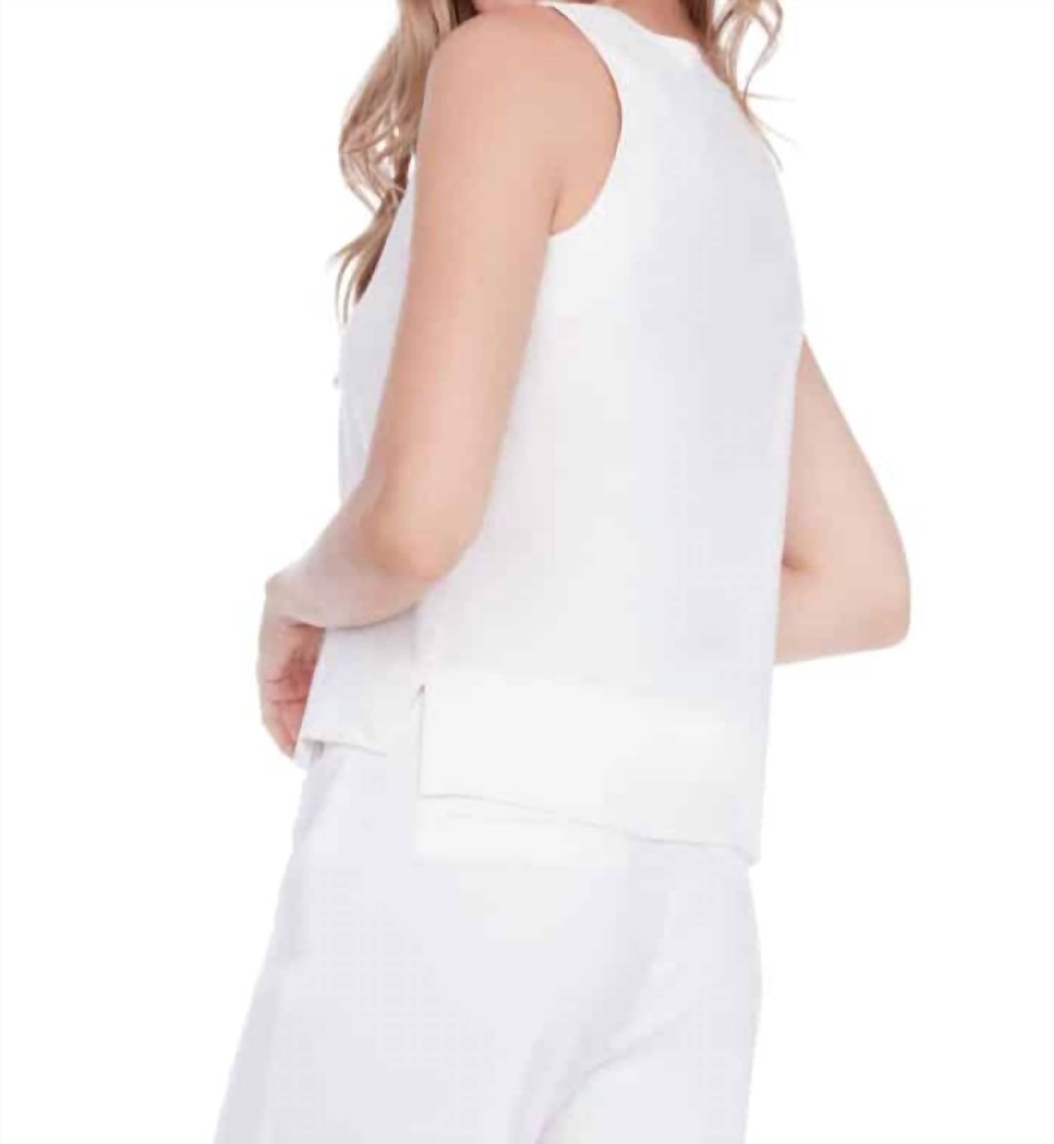 I Love Tyler Madison - Lila Linen Sleevelss Top