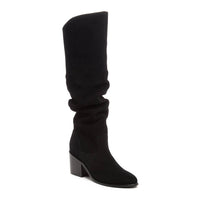 KELSI DAGGER Women's Easton Suede Slouchy Boots in black - women's shoe - detail view
