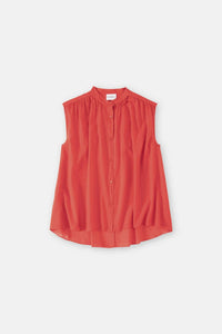 CLOSED Cotton Voile Blouse in arabiata - women's blouse - alternate view
