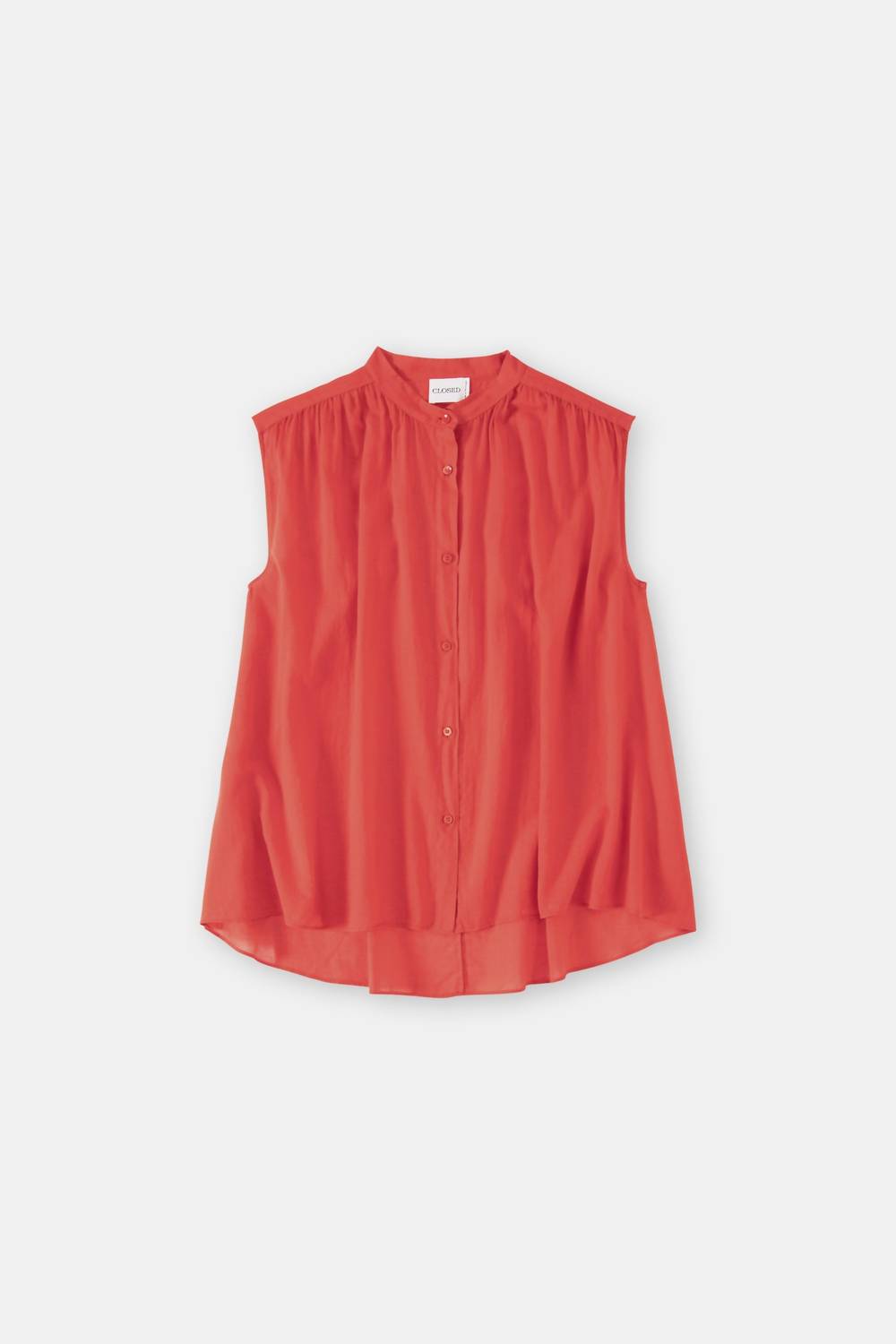 CLOSED Cotton Voile Blouse in arabiata - women's blouse - alternate view
