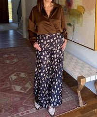 GLAM Maple Leaf Blouse in brown - women's blouse - view 4