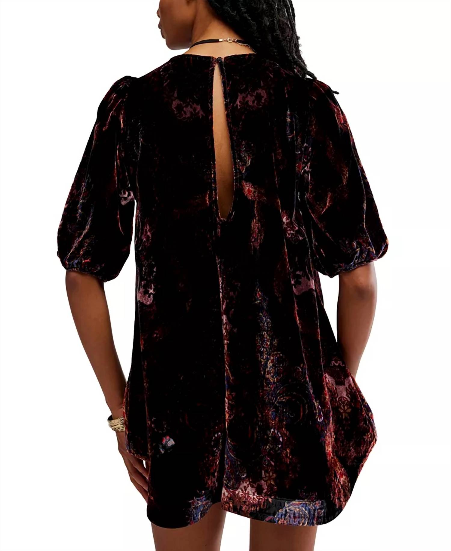 Free People - Maye Printed Velvet Tunic Dress