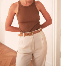 Laura Laval Paris - Basic Ribbed Knit Tank Top