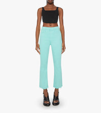 Mother Hustler Ankle Fray Jeans in cascade - women's jeans