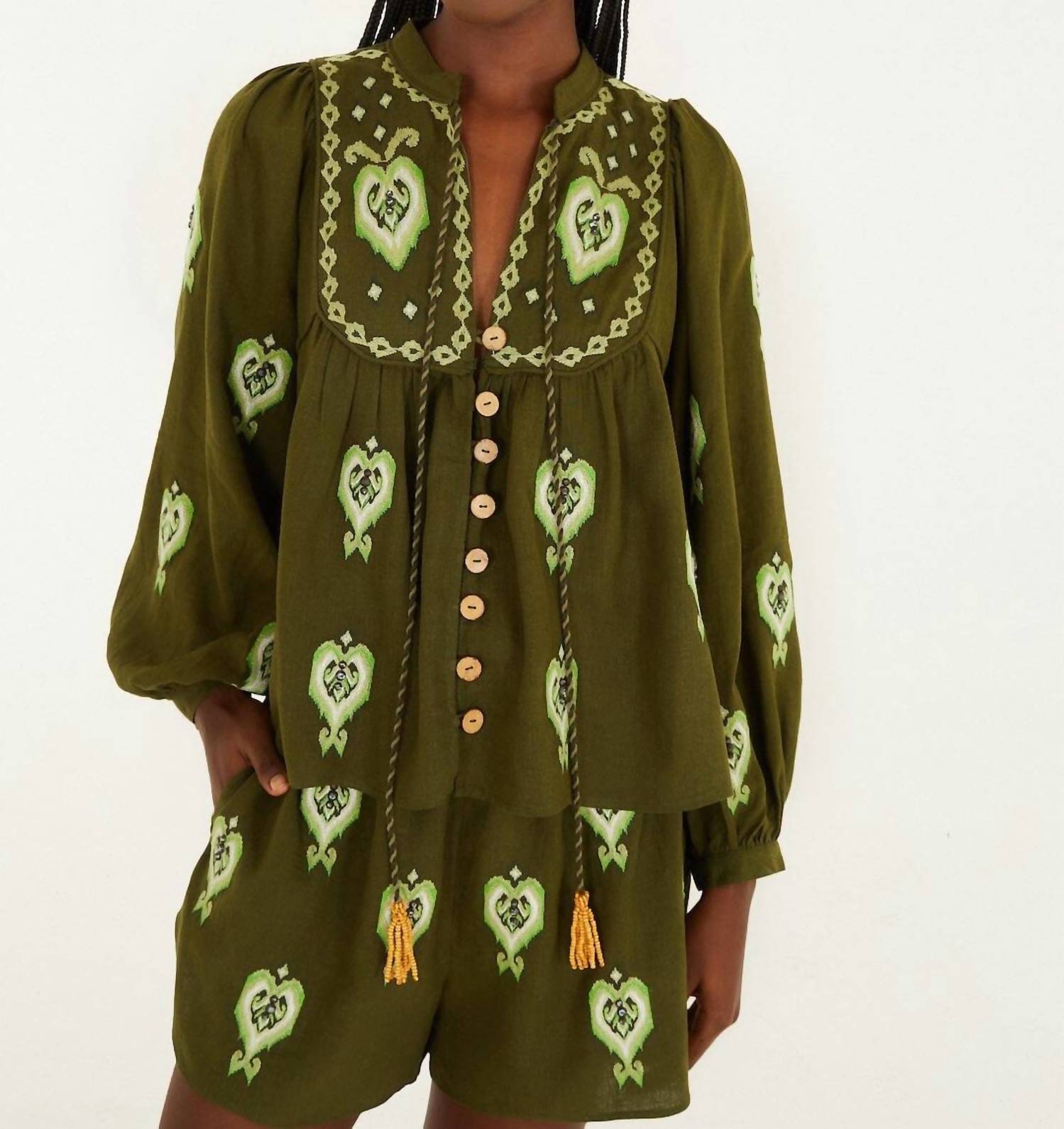 Farm Rio - Embroidered Blouse