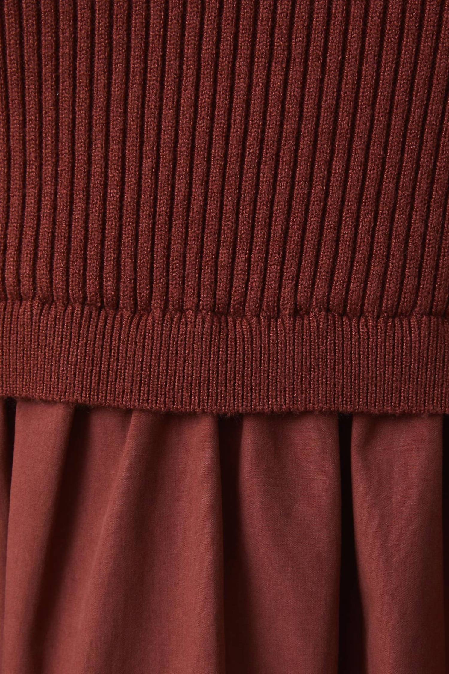 Le Lis - Maren Tiered Mock-neck Midi Dress