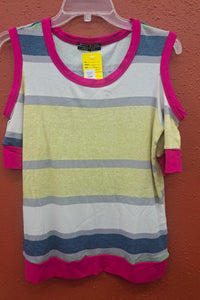 Shop Basic - Women's Cold Shoulder Half Sleeve