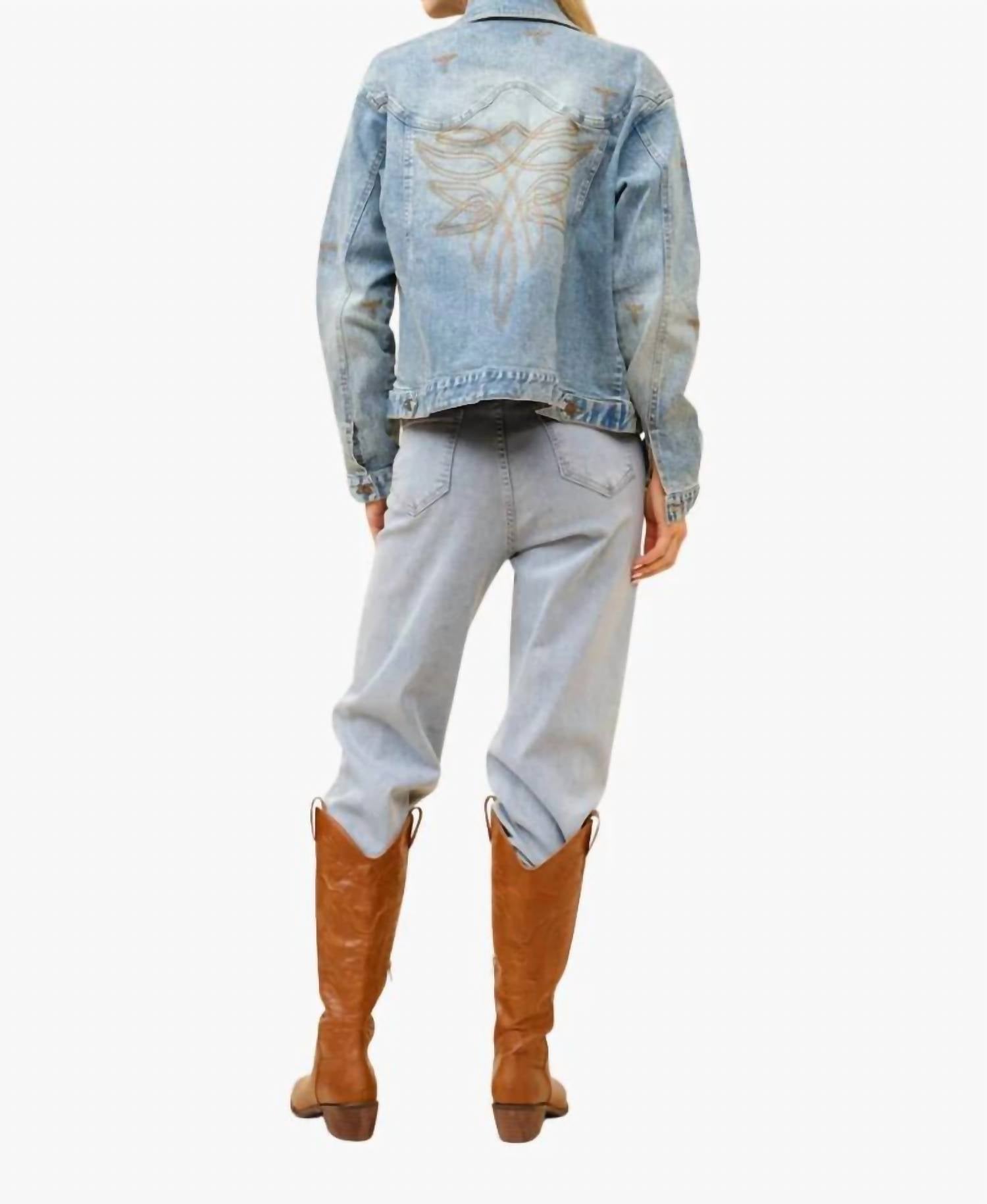 Blue B - Boot Stitch Denim Trucker Jacket