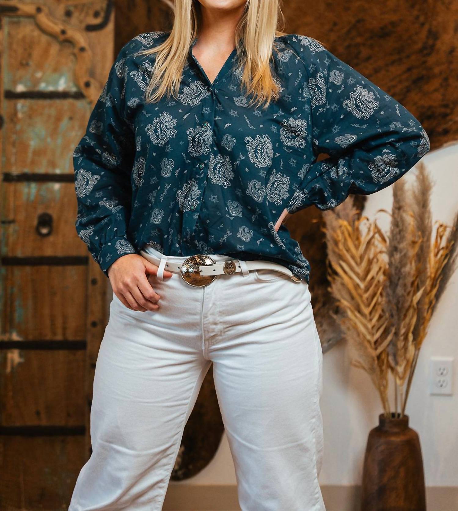 Tasha Polizzi - Bandana Blouse
