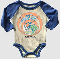 Rowdy Sprout - Kid's Beach Boys Raglan Onesie