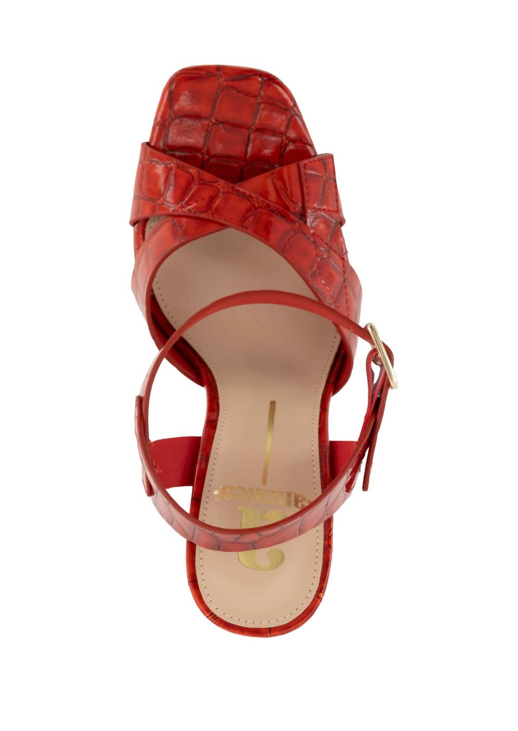 Andrea Women's Platform Sandal in red - women's sandal - alternate view