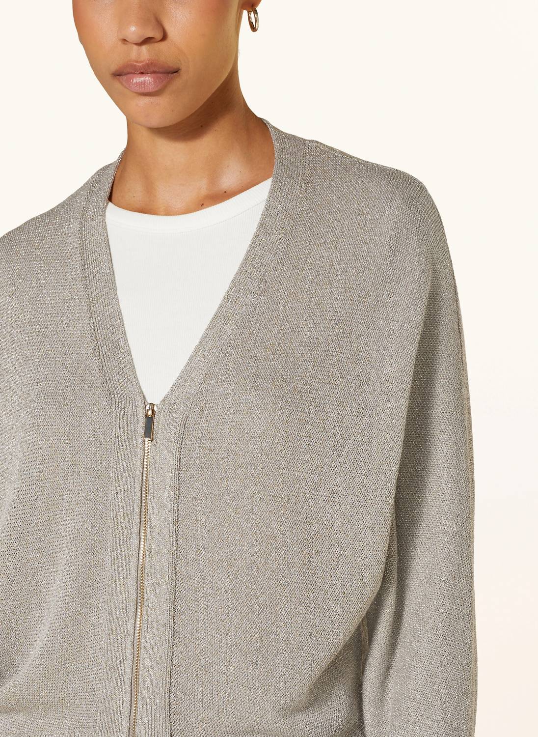 Luisa Cerano - Oversized Lurex Cardigan