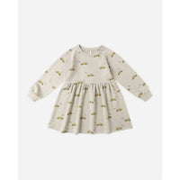 Rylee + Cru Raglan Dress in white - kids' dress - alternate view