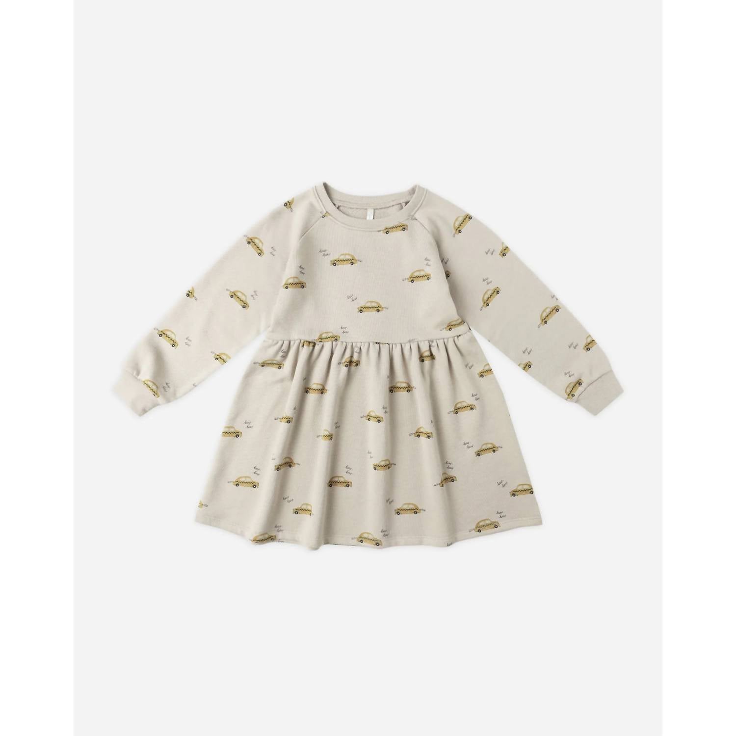 Rylee + Cru Raglan Dress in white - kids' dress - alternate view