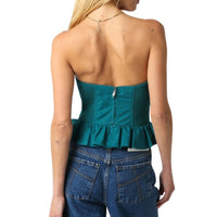 Olivaceous - Strapless Corset Top