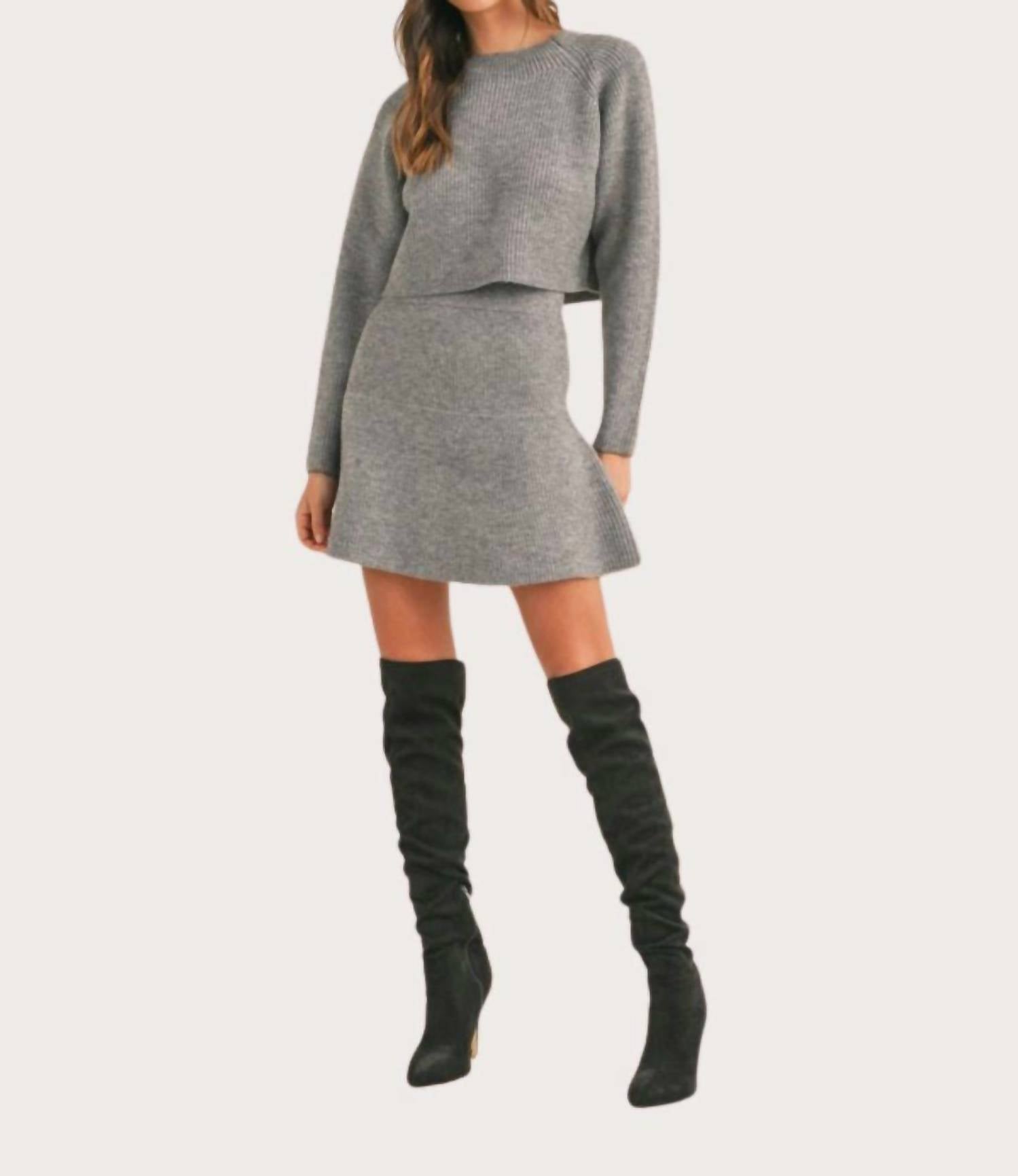 Mable - Courtney Sweater Flare Skirt