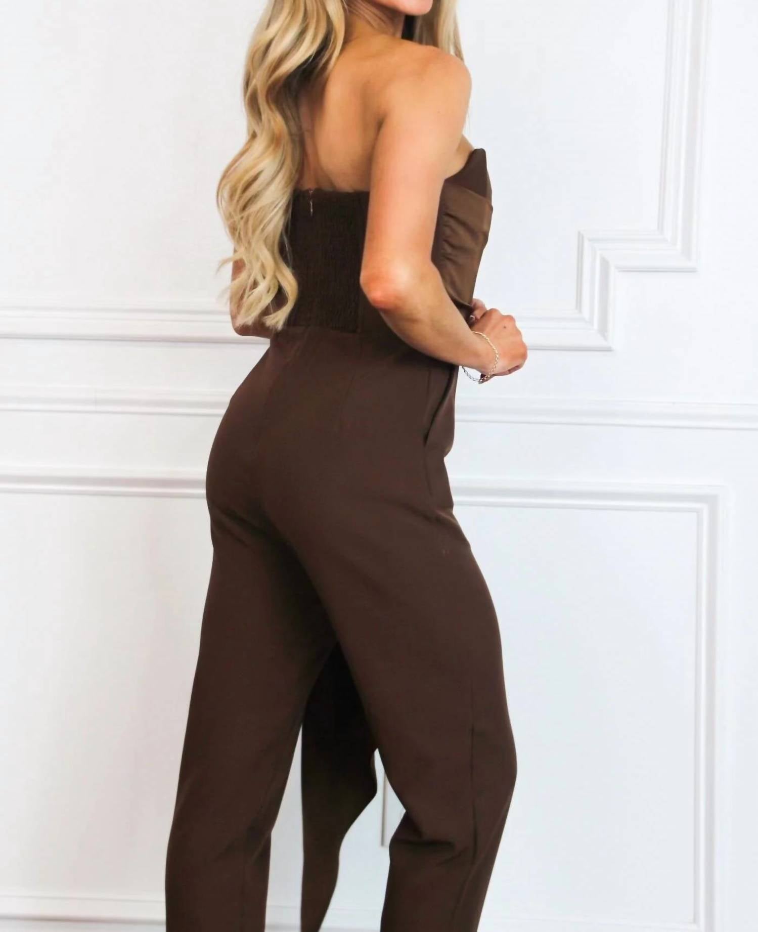 Luxxel - Marina Strapless Jumpsuit