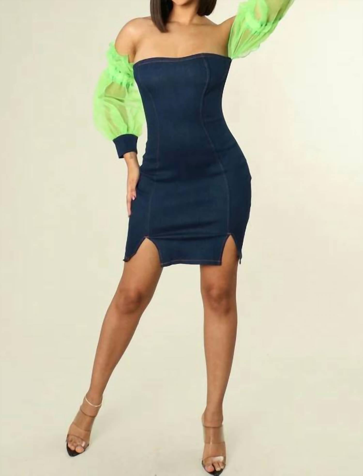 Miss8 - Chiffon Sleeve Dress