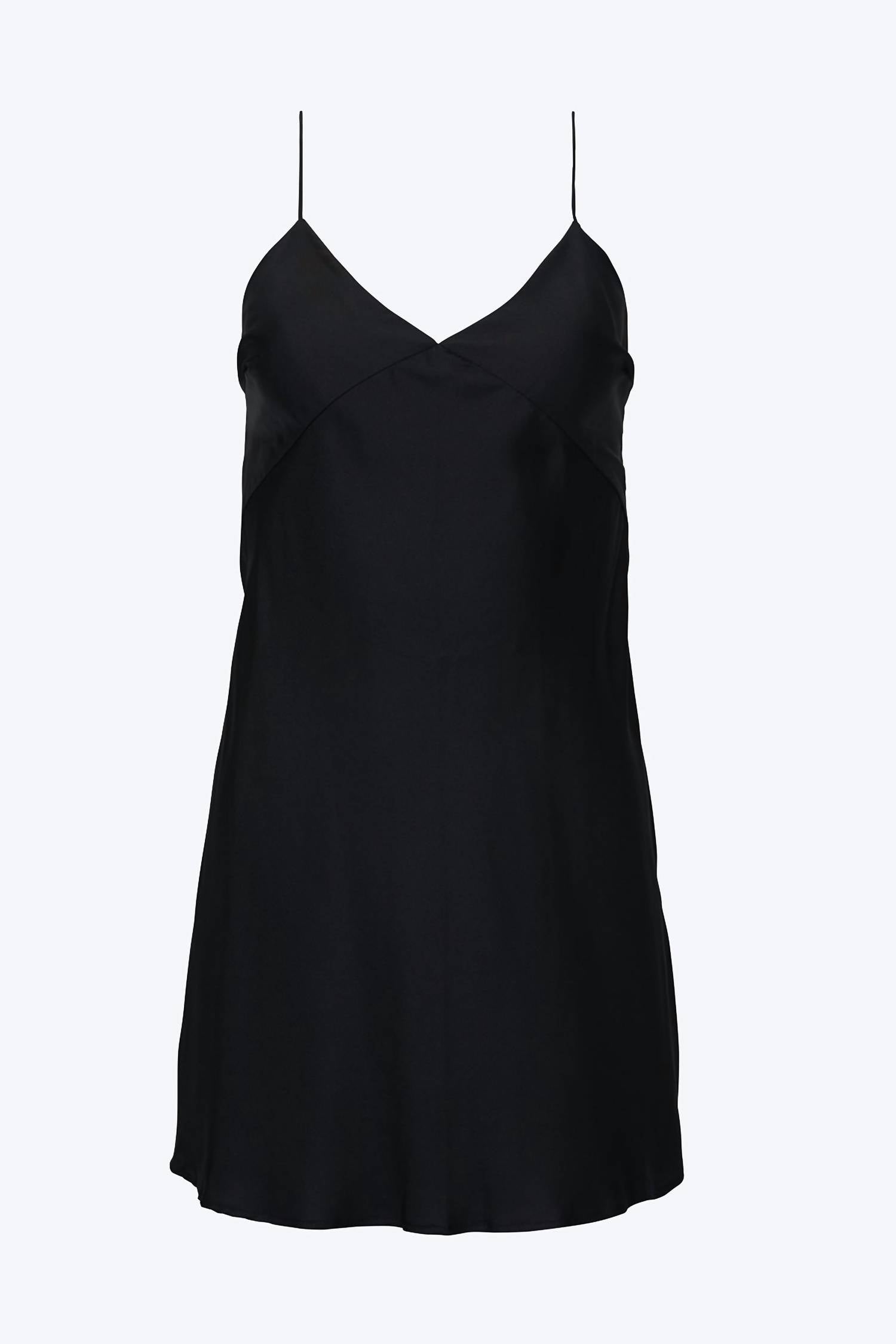 FLORENT SILK-TWILL SLIP MINI DRESS
