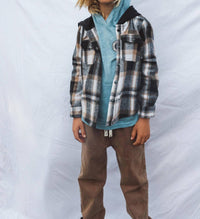Tiny Whales - Woodsman Hooded Flannel Overshirt