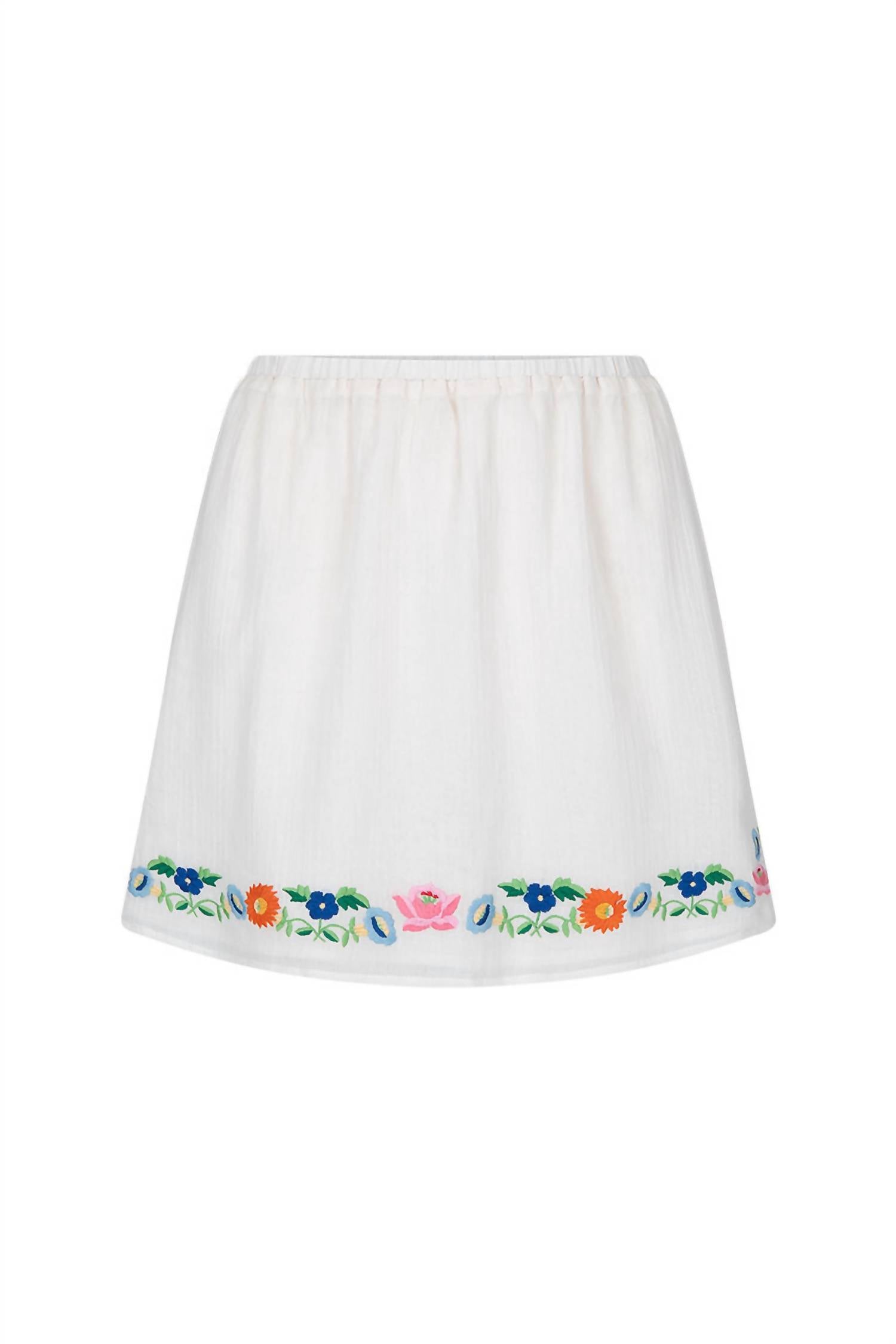 Spell - Florapaloosa Embroidered Skirt
