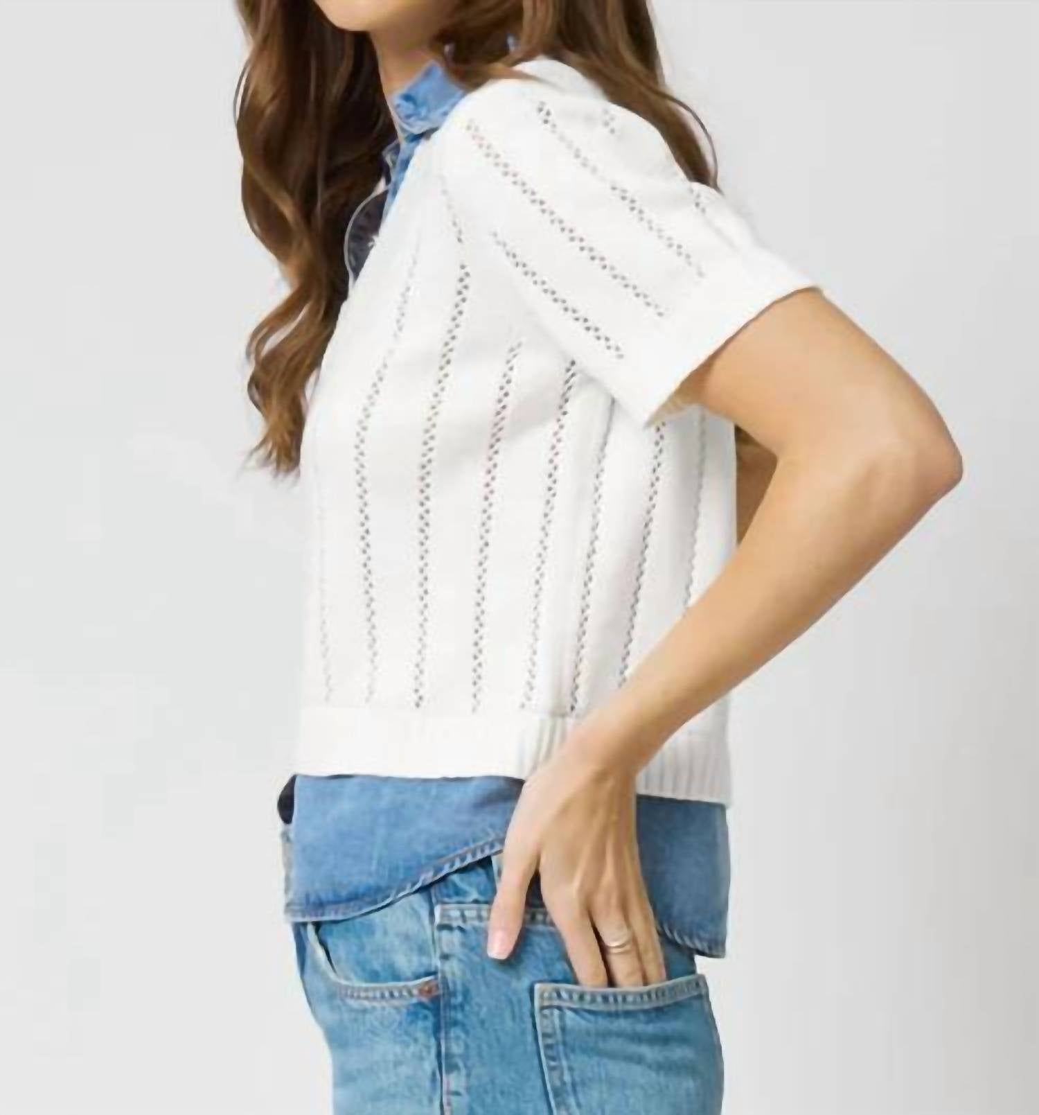 Central Park West - Kendall Tencel Twofer Blouse
