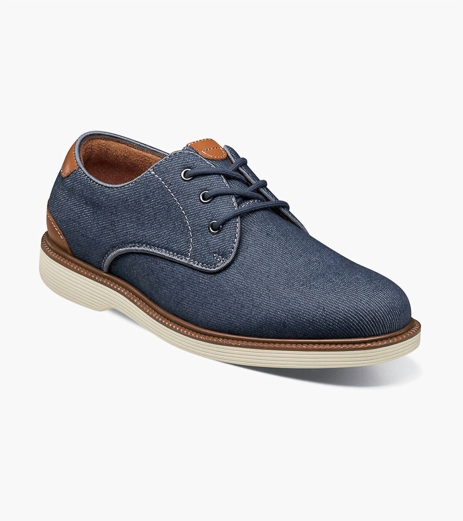 Florsheim - Junior Boys Canvas Plain Toe Oxford Shoes
