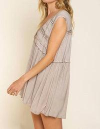 Pol - Hailey Lace Trim Baby Doll Top