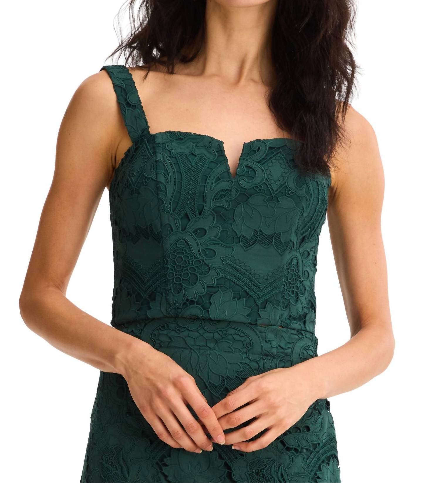 ALLISON NEW YORK Emery Tank Top in pine green - women's tank top