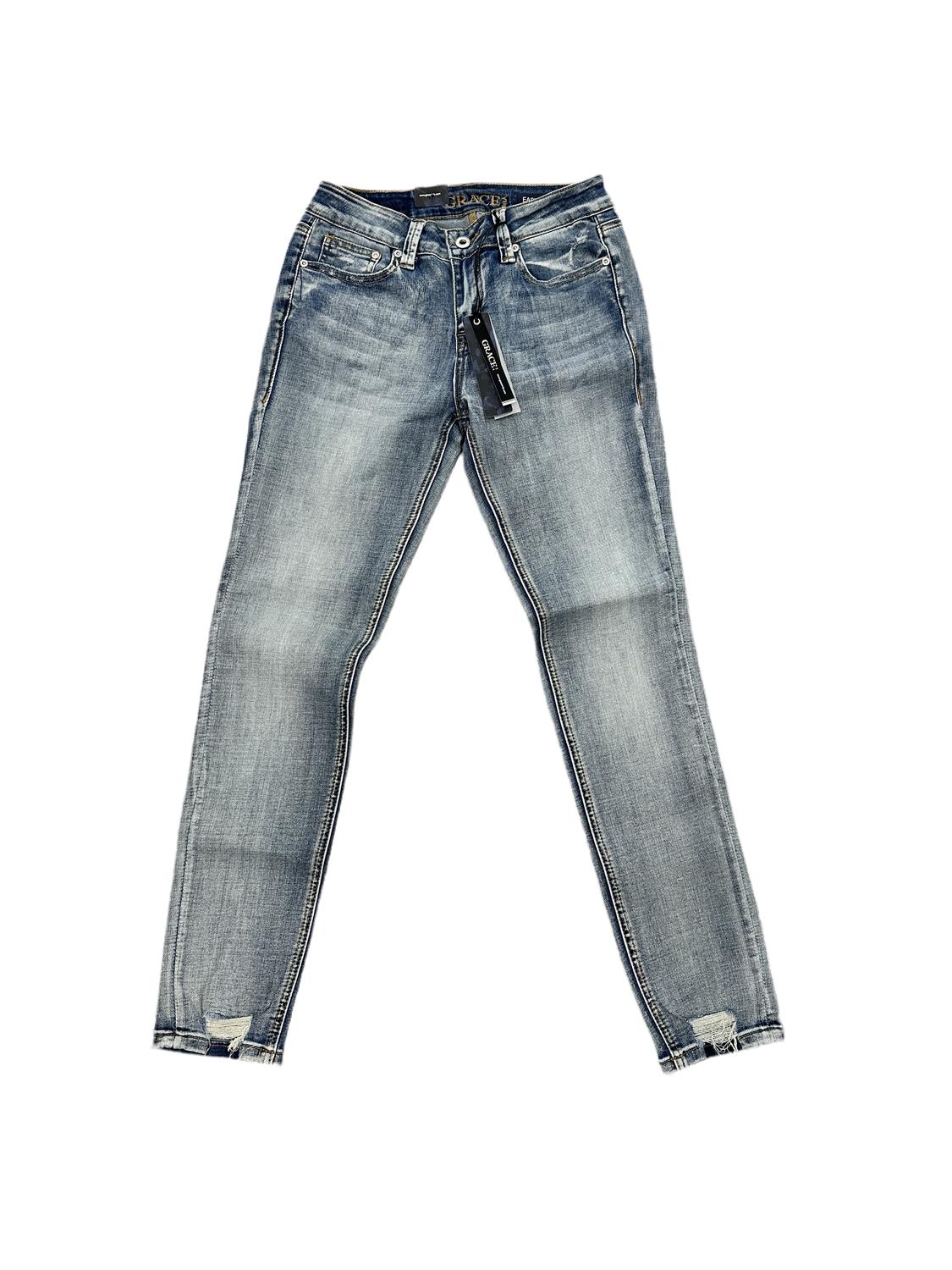 Grace In La - Women's Lightwight Denim Skinny Jean