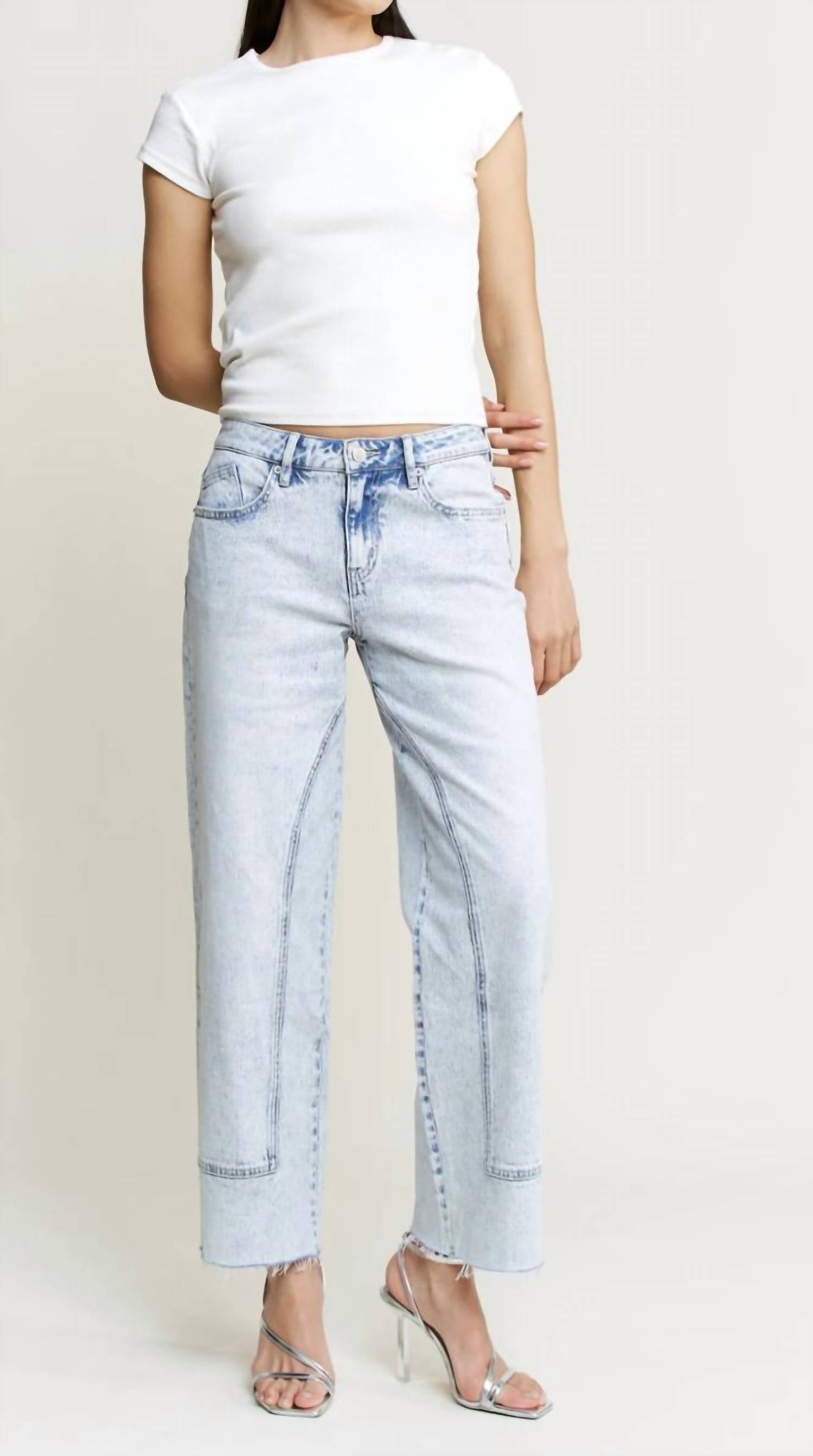 Mica Denim - Ankle Straight Jeans