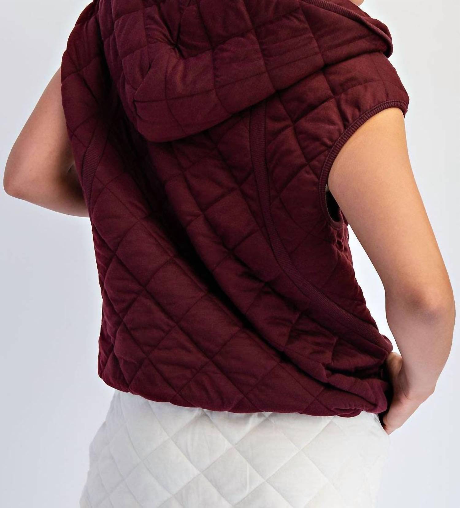 Rae Mode - Quilted Hoodie Vest