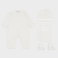 Emporio Armani - Kids' Eagle Booties, Bib, Romper And Beanie