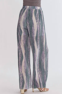 Entro - Stream Wave Wide Leg Pant Set