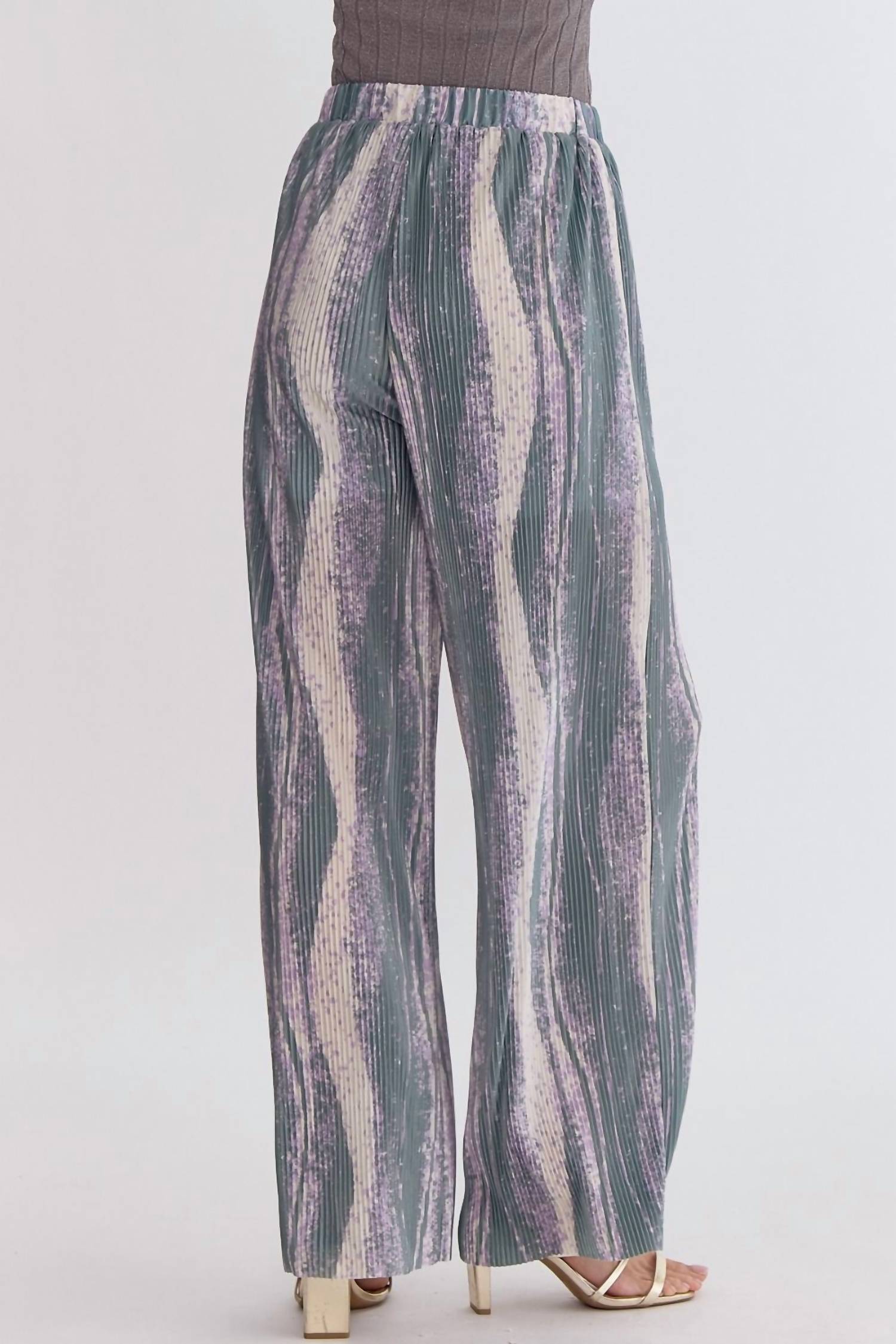 Entro - Stream Wave Wide Leg Pant Set