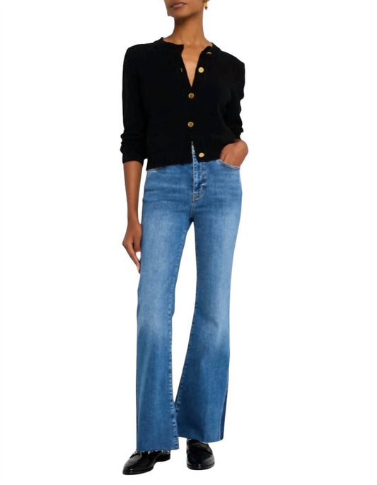 Frame - Le Easy Flare Raw Fray Outseam Insert Jeans