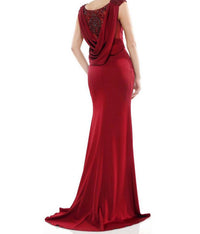 Colors Dress - Beaded Shoulder Gown