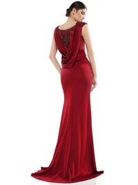 Colors Dress - Beaded Shoulder Gown