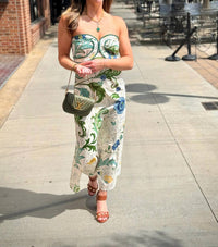 Anna Cate - Hayden Multi Floral Strapless Midi Dress