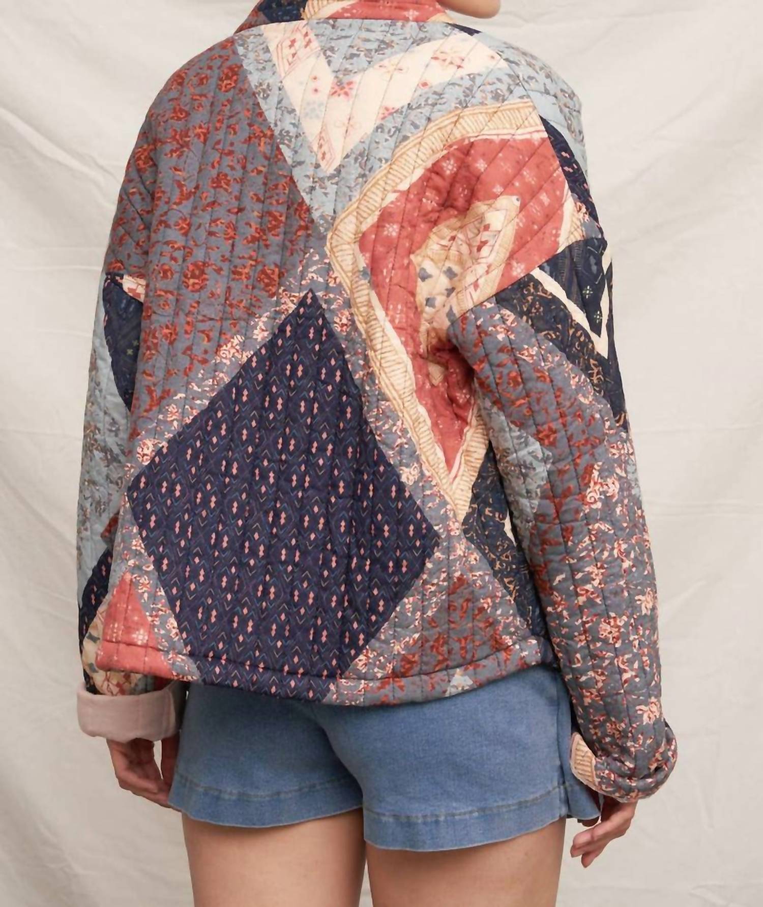 En Creme - Augusta Patchwork Quilted Jacket
