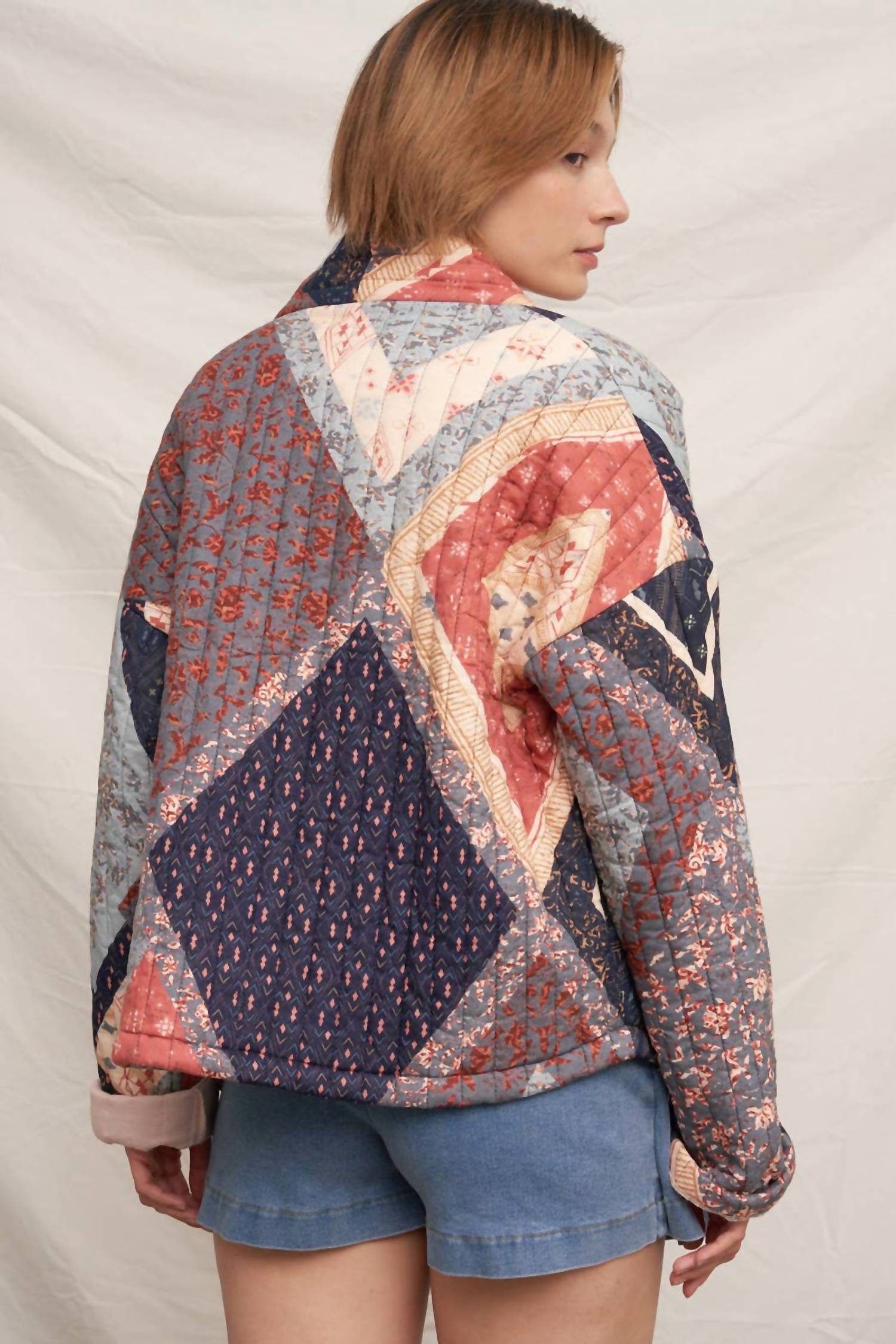 En Creme - Augusta Patchwork Quilted Jacket