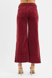 Risen - Catherine Corduroy High Rise Cropped Pants