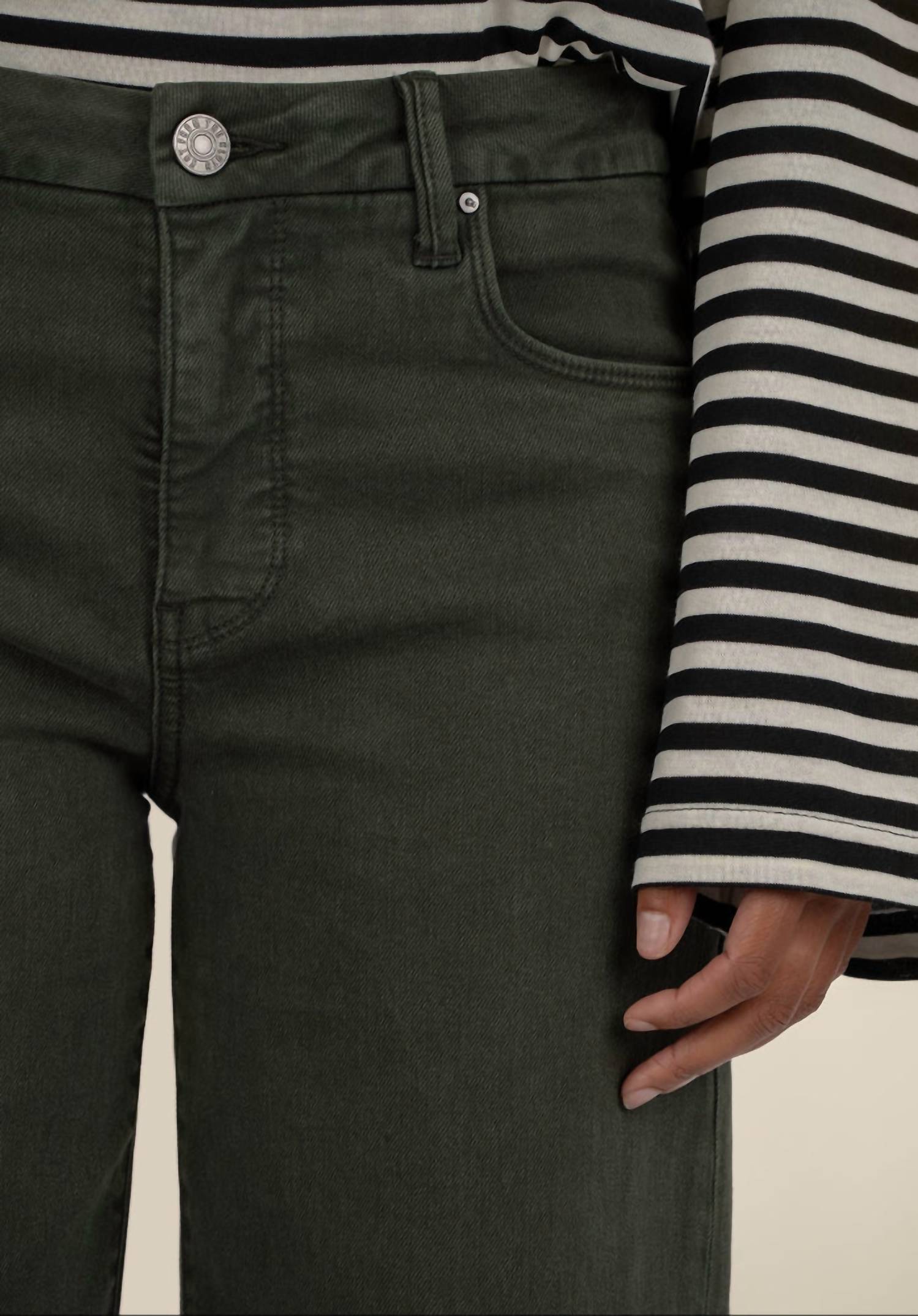 KUT FROM THE KLOTH Meg High Rise Fab Wide Leg Pants in sherwood - women's jeans - view 4
