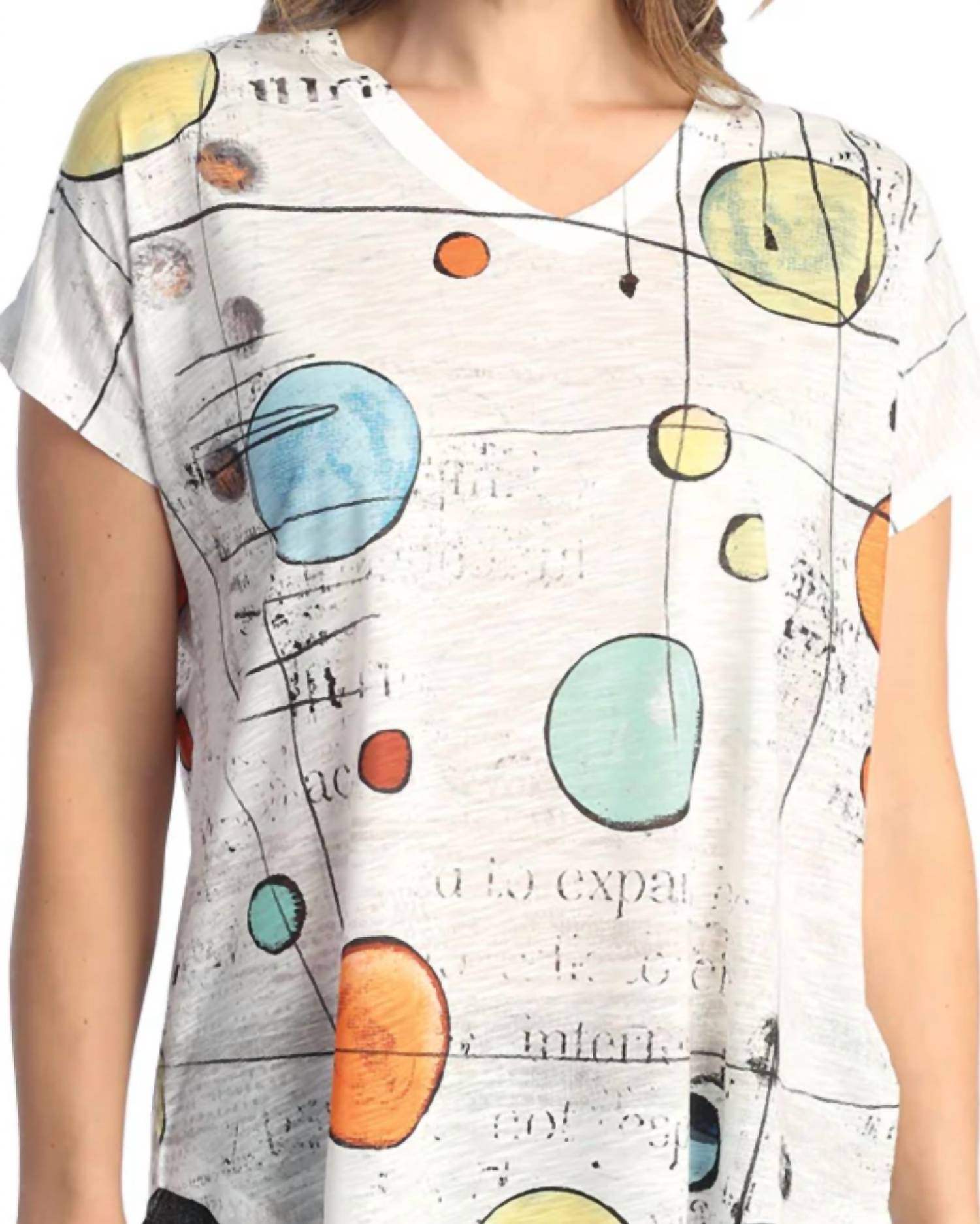 Jess & Jane - Journey Cap Sleeve Top - Plus