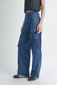 Reset By Jane - Satin Cargo Pants