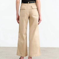 NILI LOTAN Leon Boy Pants in sandstone - women's pants - detail view