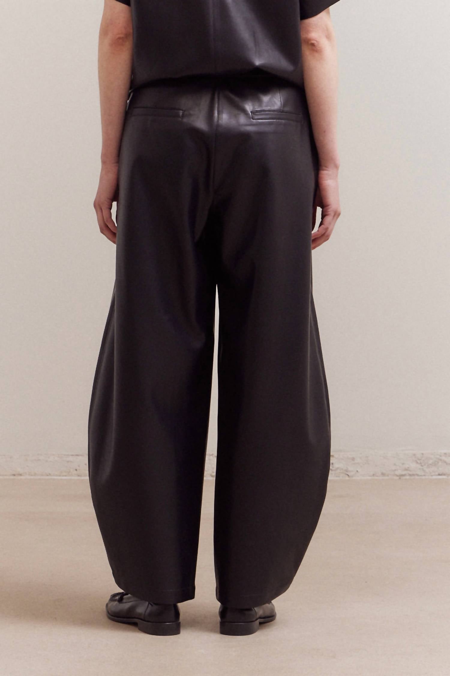 Grade & Gather - Loose Fit Leather Pant