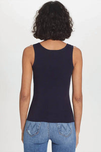 Goldie - Crew Neck Sleeveless Rib Tank