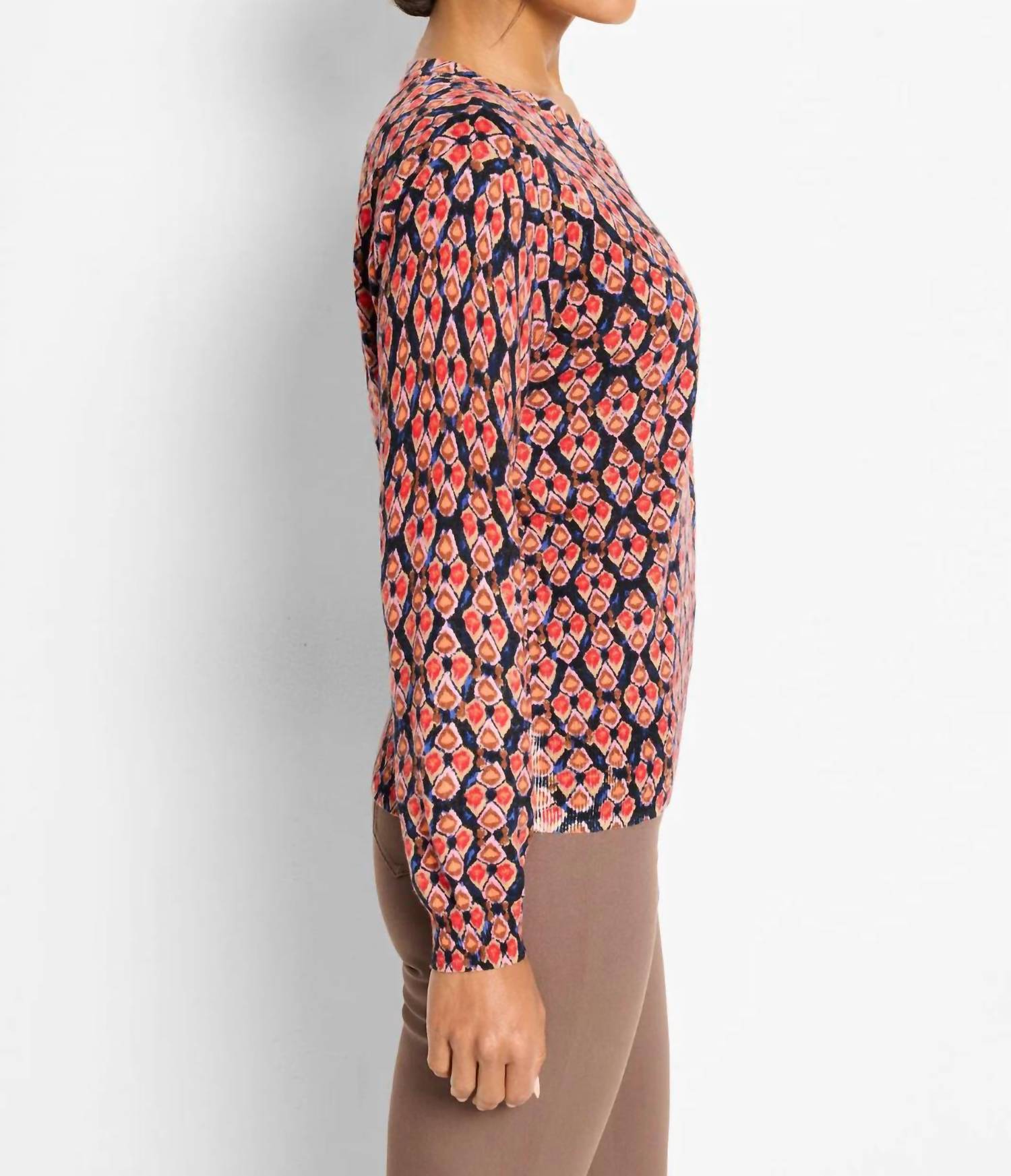 Nic + Zoe - Harvest Ikat Pure Cotton Sweater