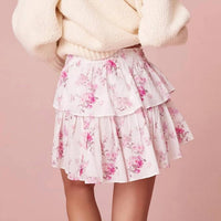 Loveshackfancy - Ruffle Floral Mini Skirt